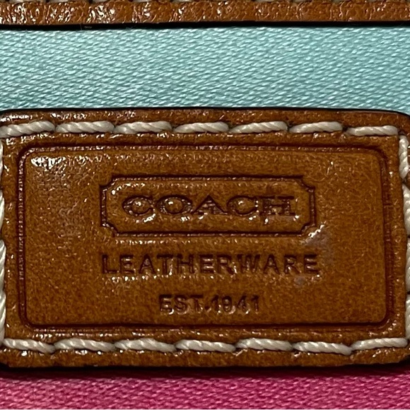 Coach wristlet multicolor striped - Picture 6 of 8